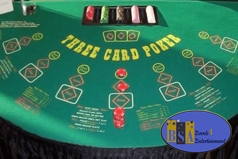 3 Card Poker table rental photo — BSA Events