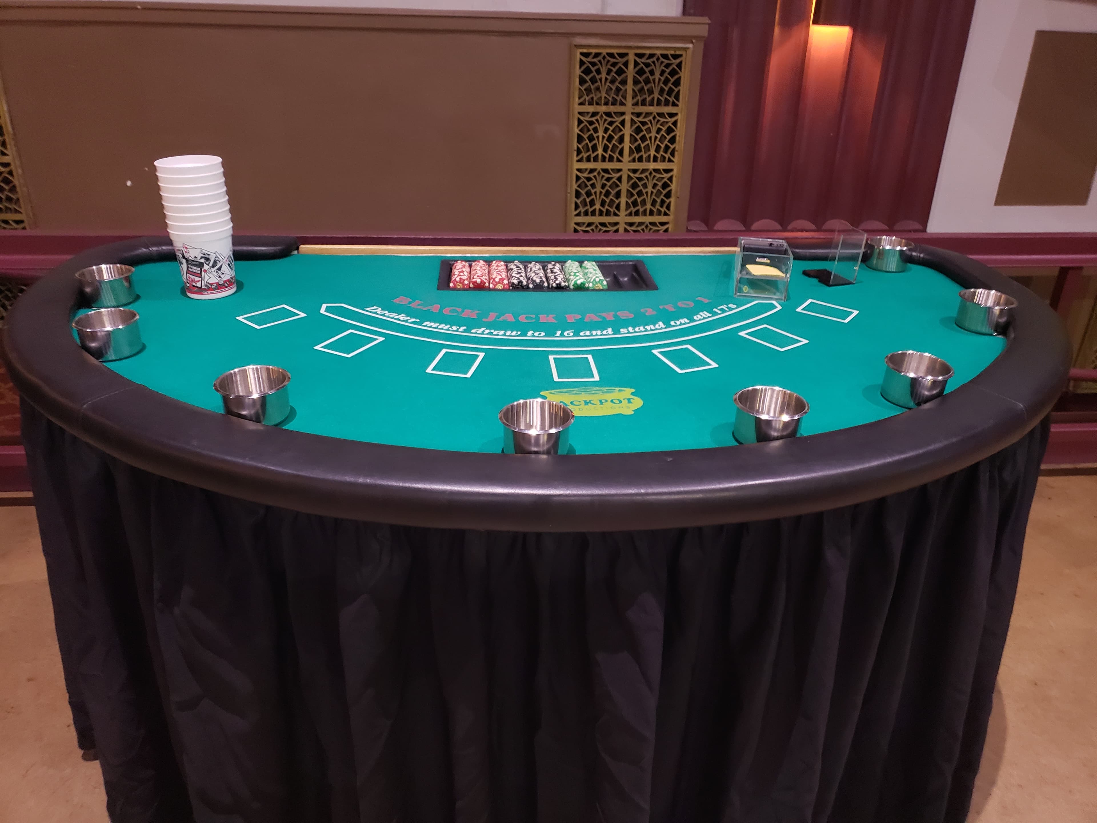 Blackjack - Stand up table rental — BSA Events Metro Detroit